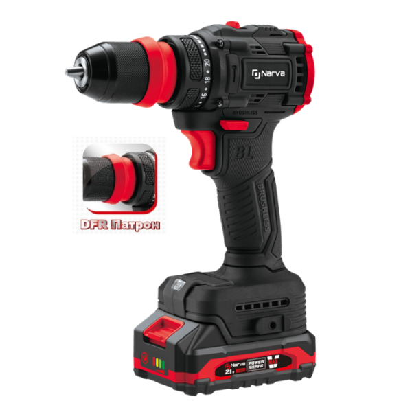 Шуруповерт акумуляторний NARVA NCD-2155 DFR