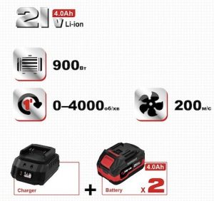 Акумуляторна повітродувка